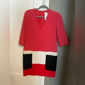 MaxMara color block shift dress